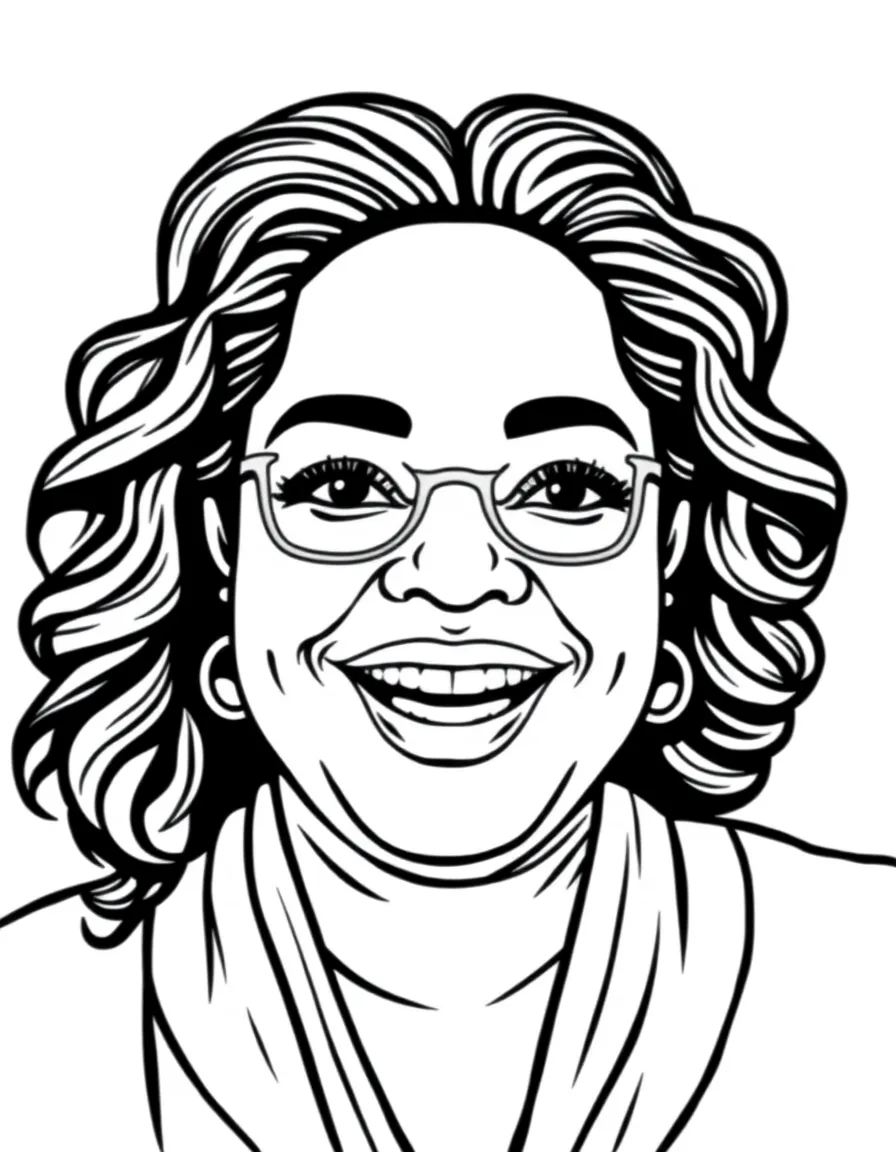 Oprah Winfrey with a big smile