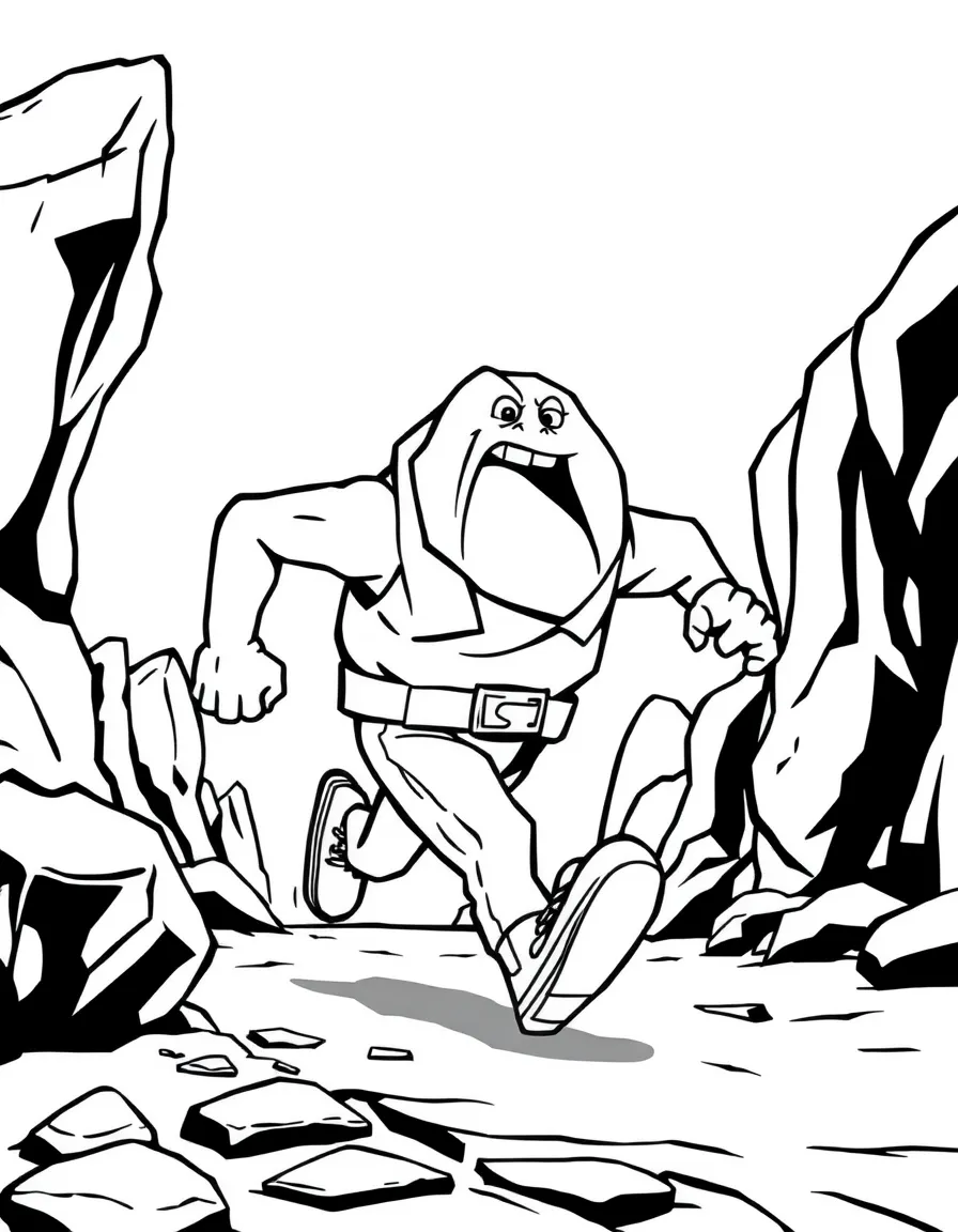 The Rock running