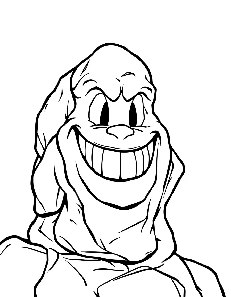 The Rock with a big grin