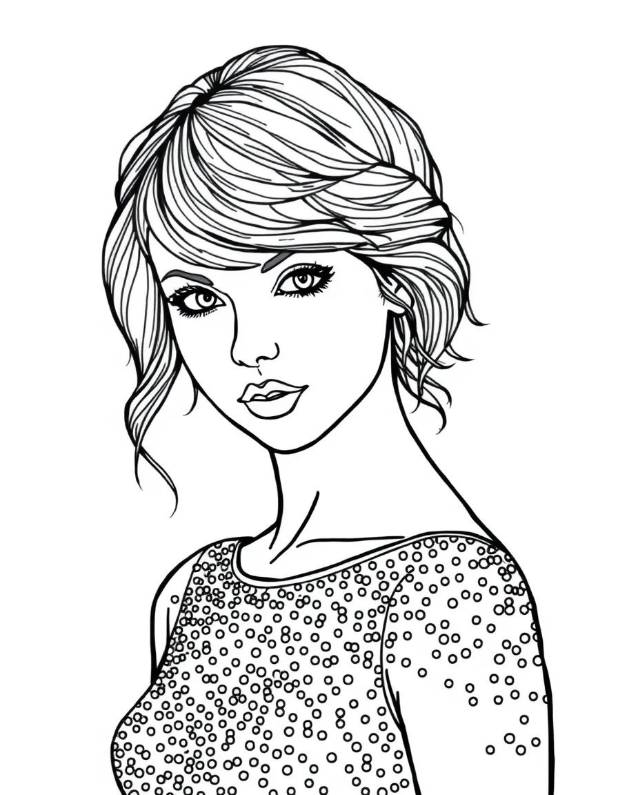 Taylor Swift with a sparkly dress