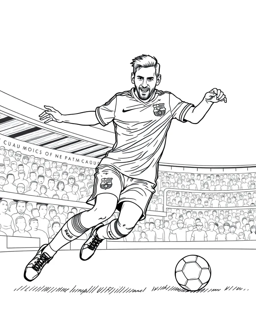 Lionel Messi scoring a goal