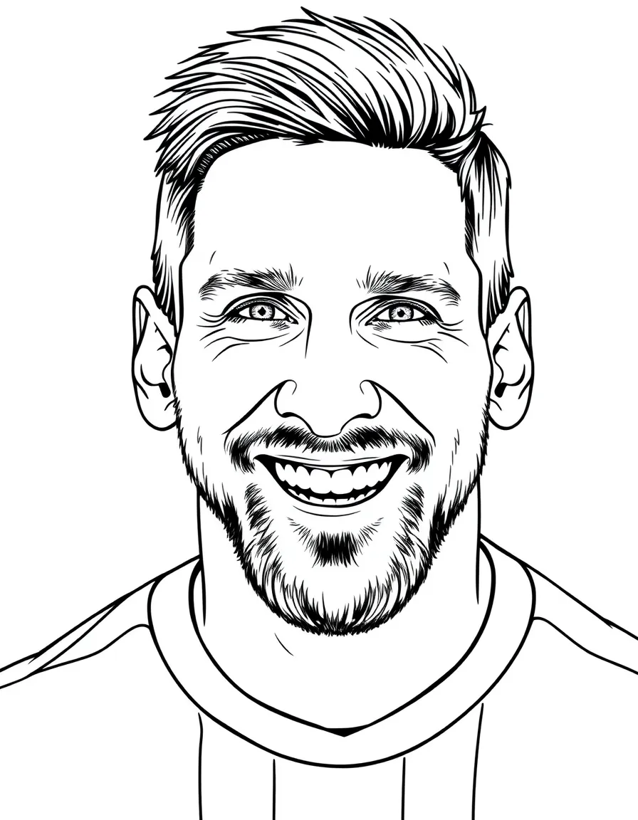 Lionel Messi smiling