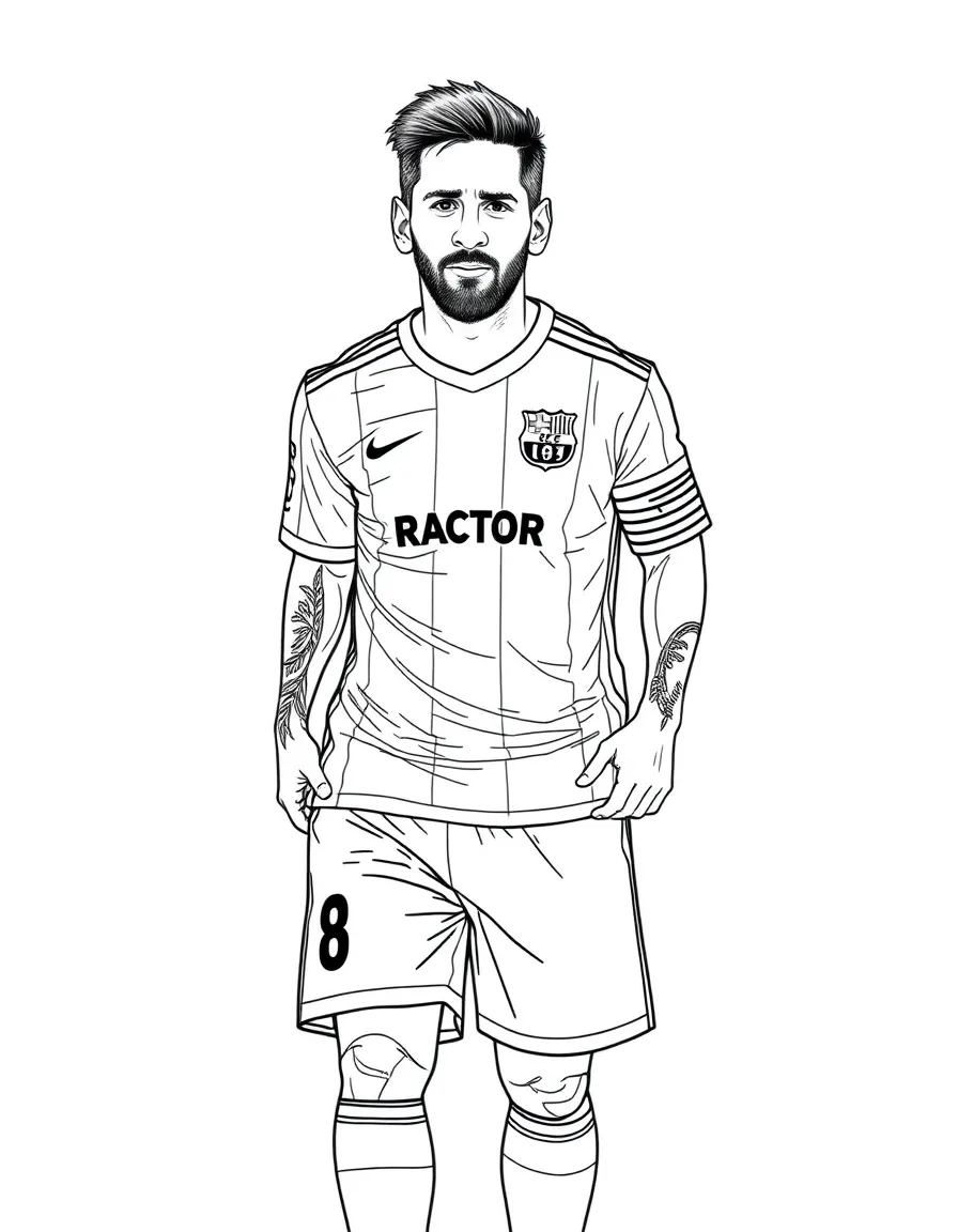 Lionel Messi in a soccer uniform