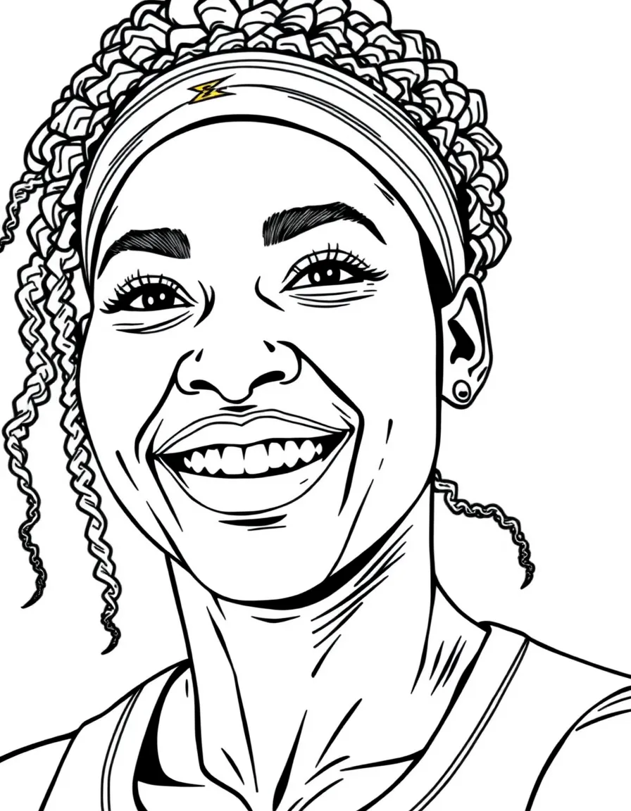 Serena Williams smiling