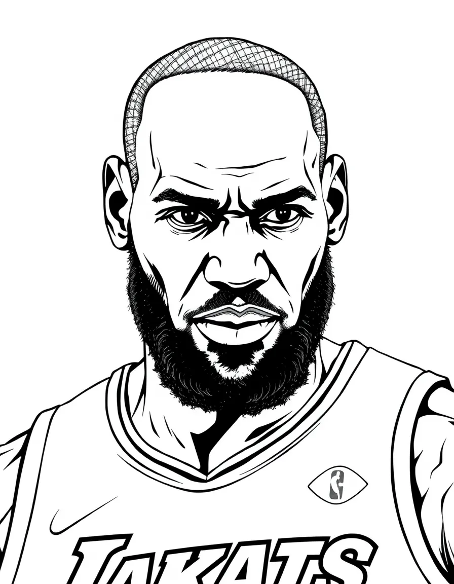 LeBron James wearing a jersey