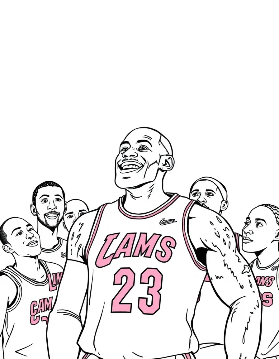 LeBron James happy with his team