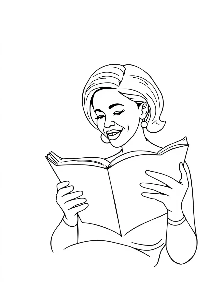 Michelle Obama reading
