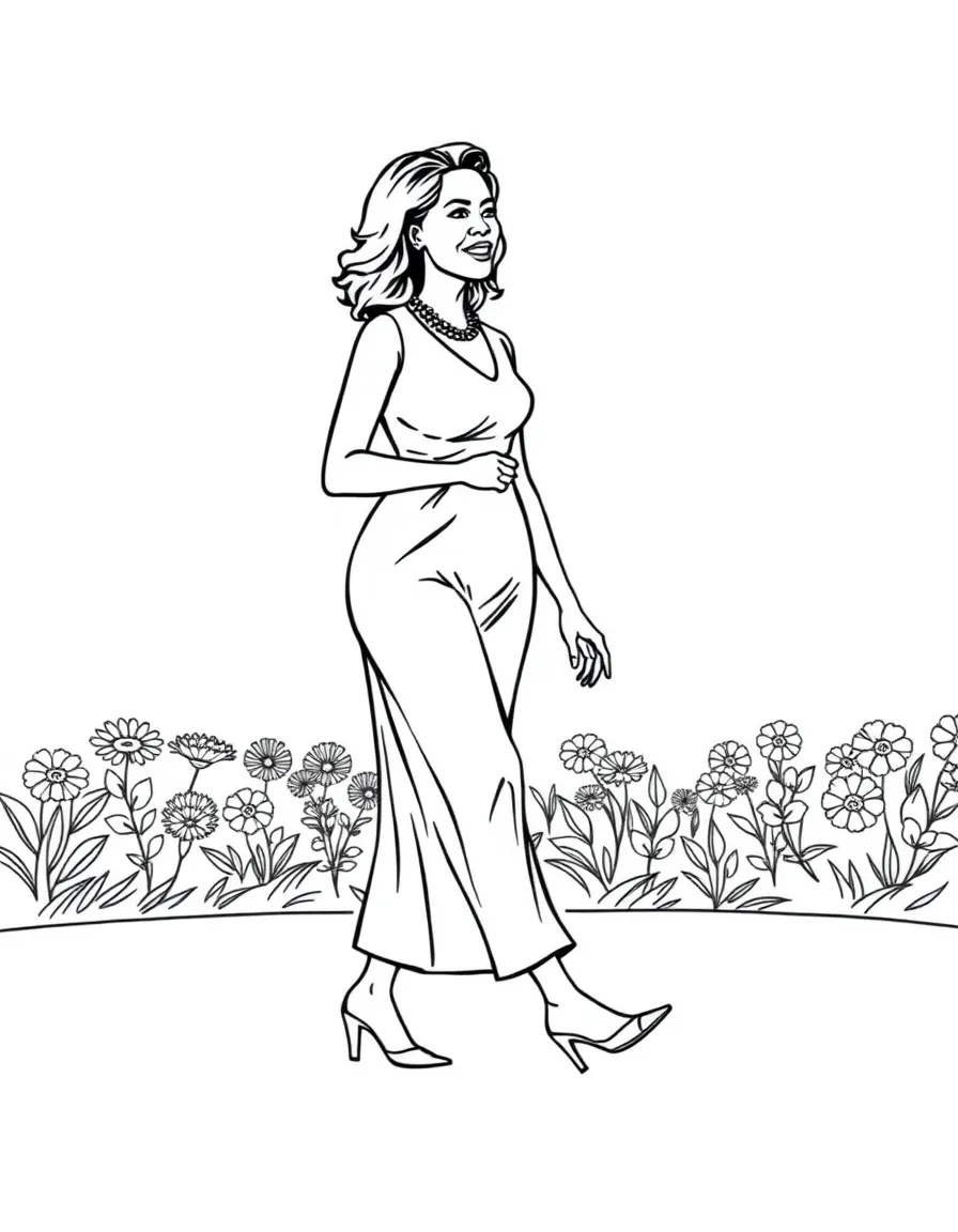 Michelle Obama walking