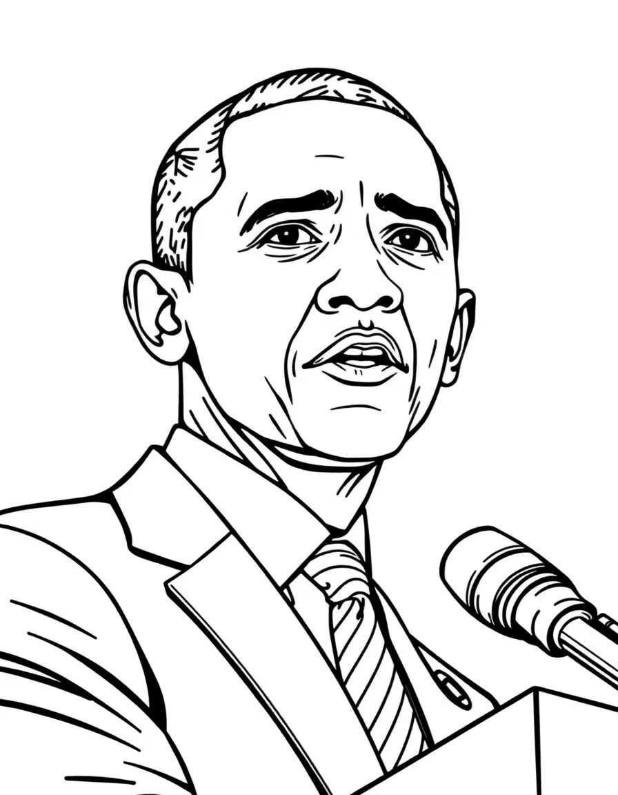 Barack Obama giving a speech
