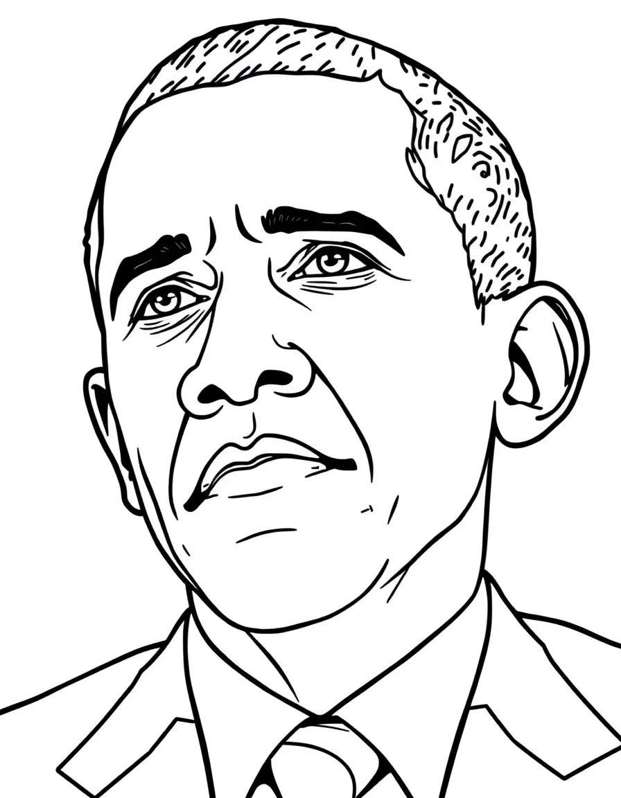 Barack Obama looking thoughtful