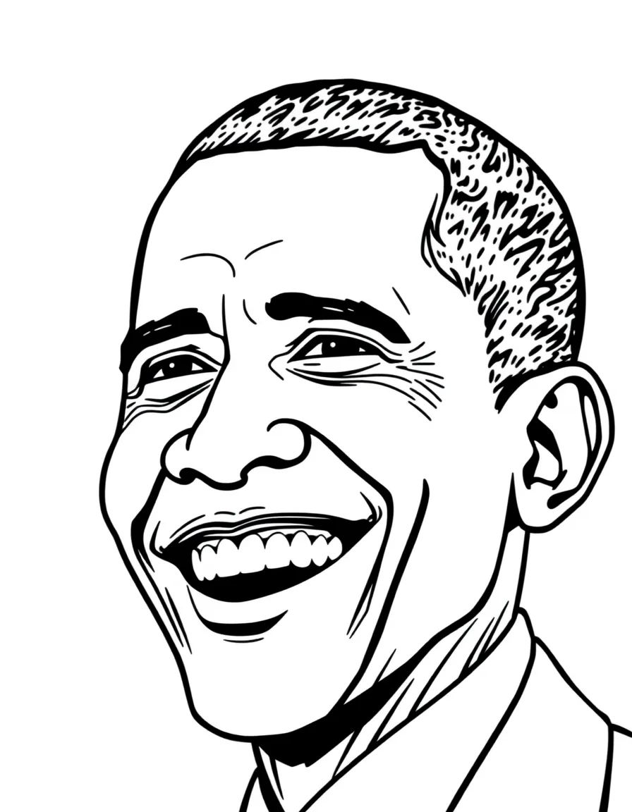 Barack Obama with a big smile