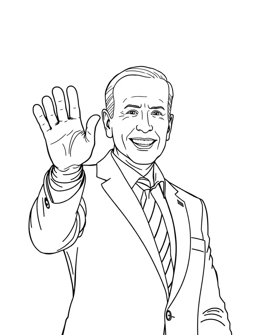 Joe Biden waving