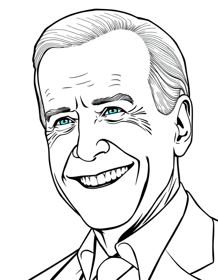 Joe Biden smiling big