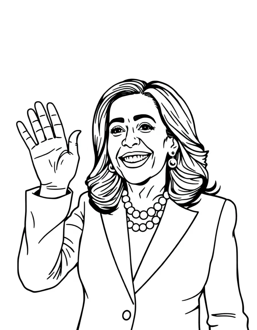 Kamala Harris waving