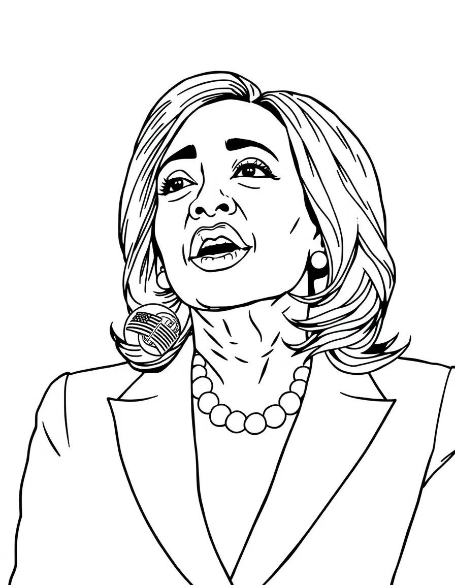 Kamala Harris talking
