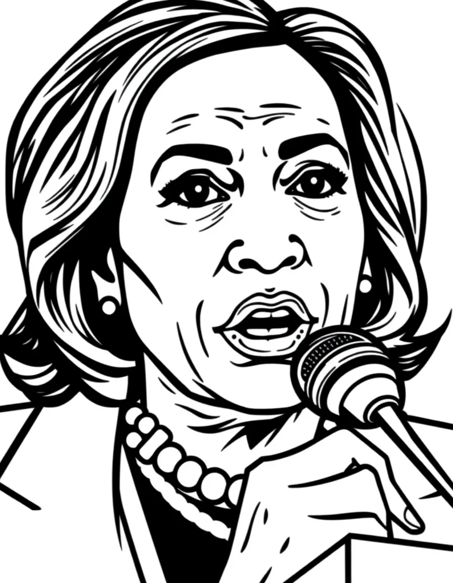 Kamala Harris giving a speech