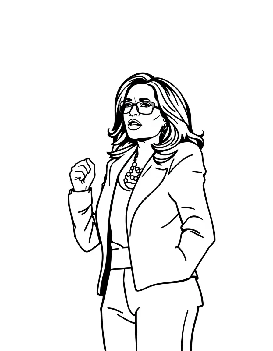 Kamala Harris standing strong