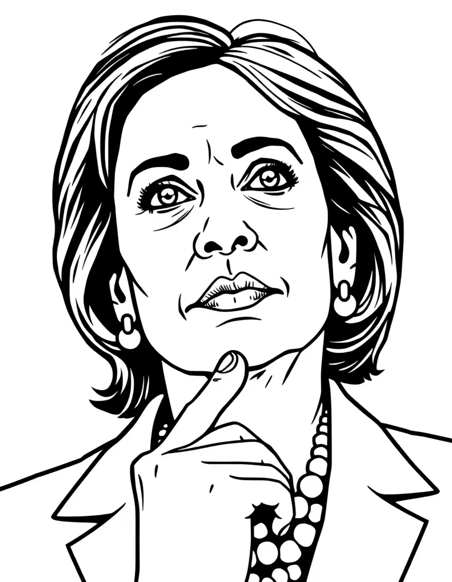 Kamala Harris looking thoughtful