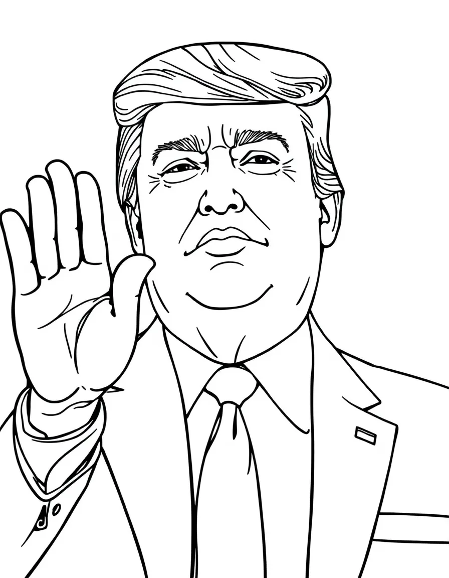 Donald Trump waving