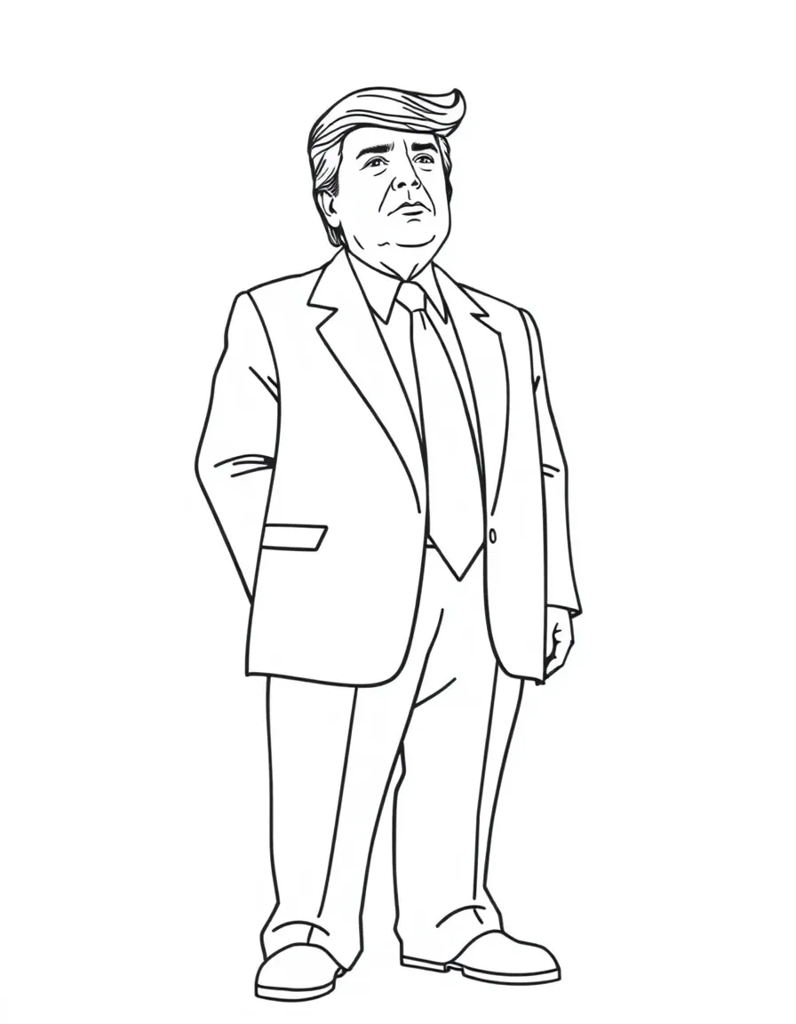Donald Trump standing tall