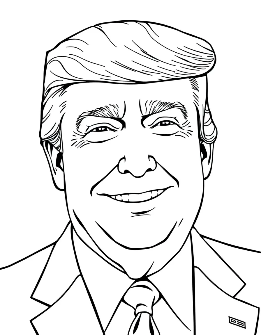 Donald Trump smiling confidently
