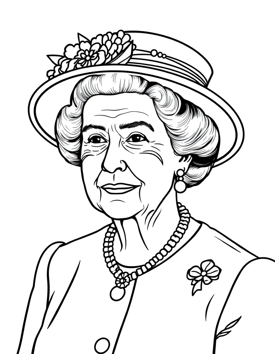 Queen Elizabeth II wearing a hat