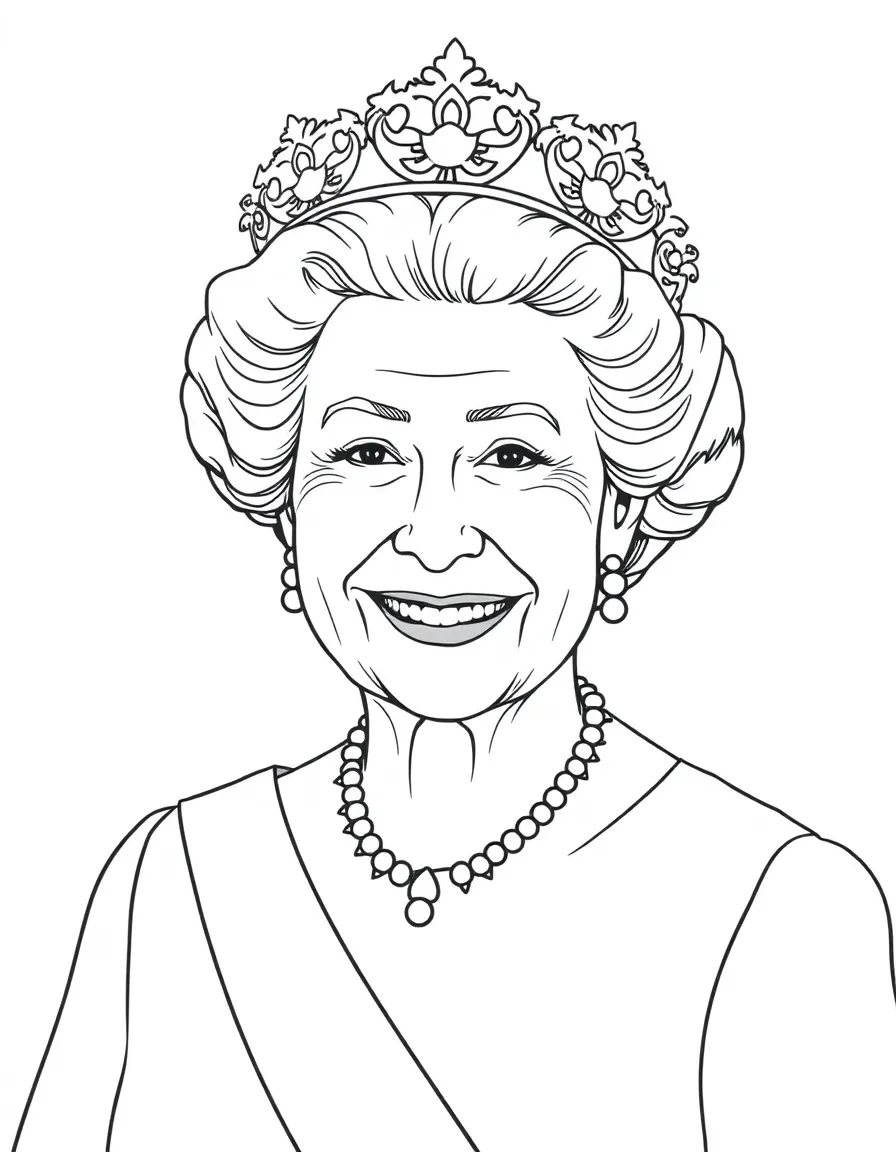 Queen Elizabeth II smiling sweetly