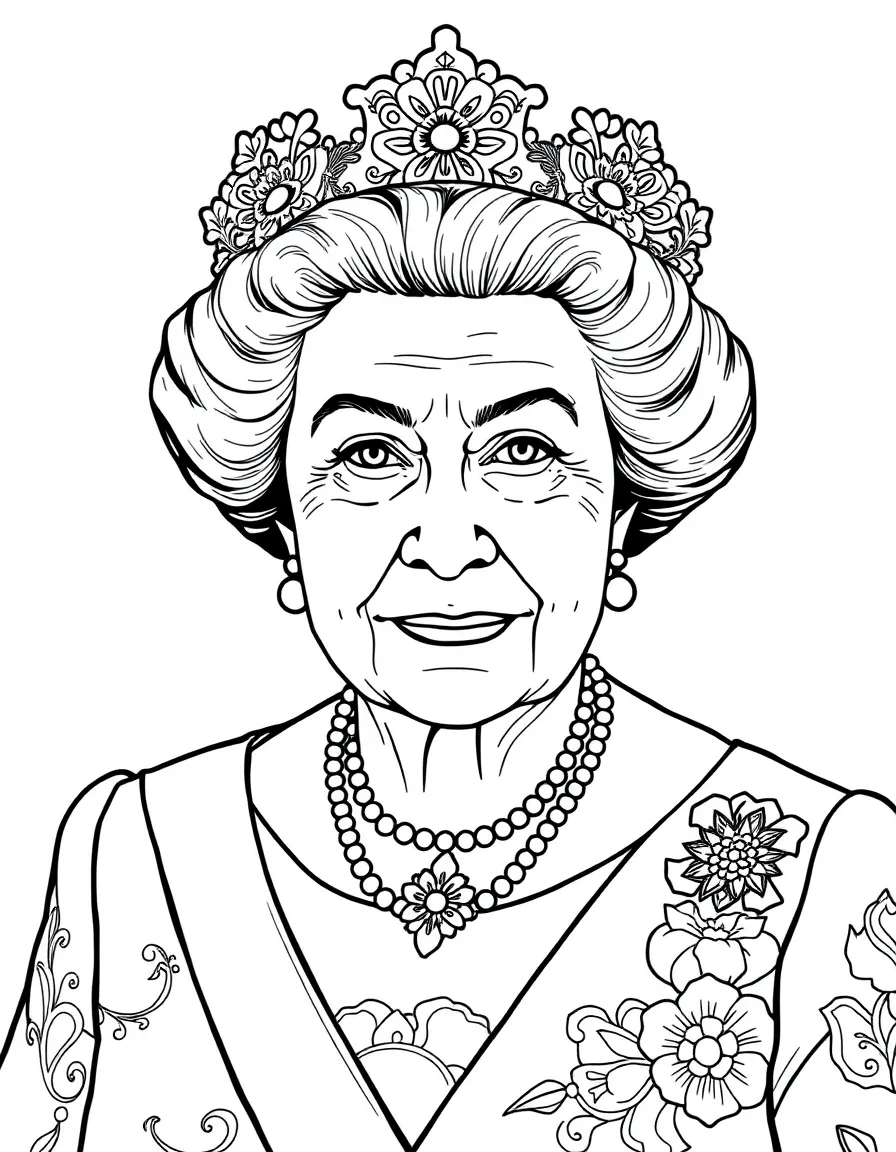 Queen Elizabeth II looking regal