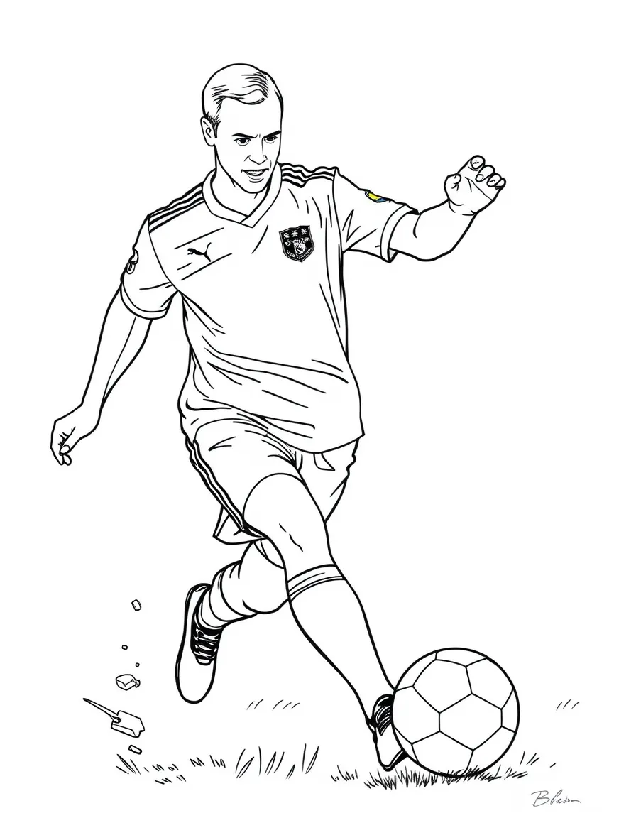 Prince William playing soccer