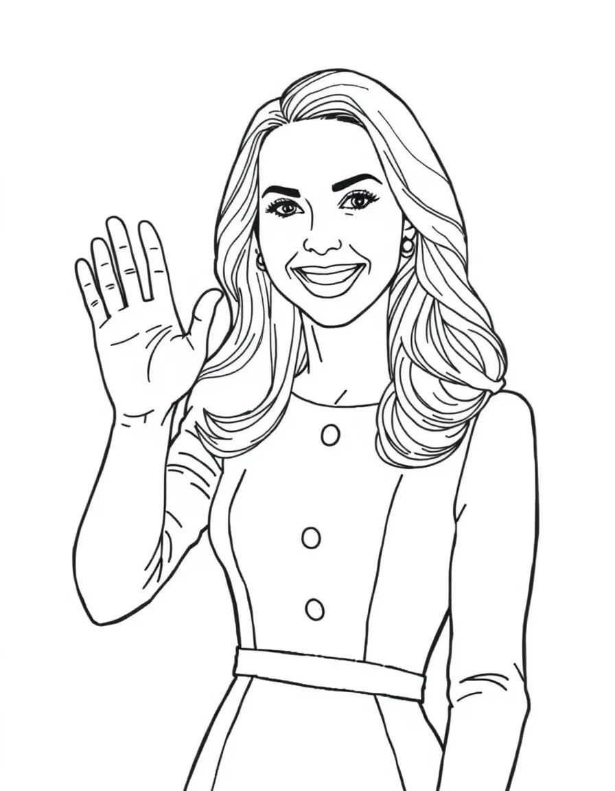 Kate Middleton waving