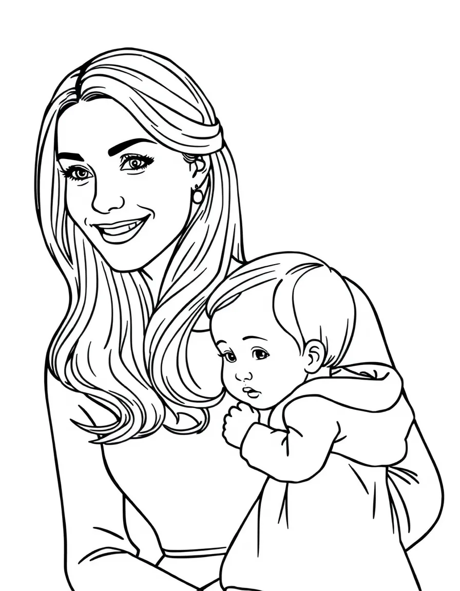 Kate Middleton with a child