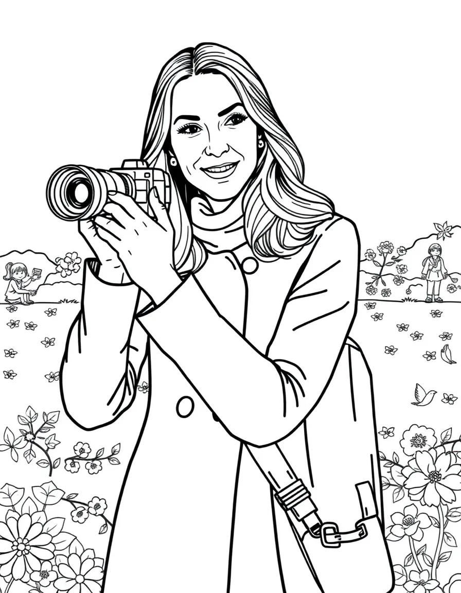 Kate Middleton taking a photo
