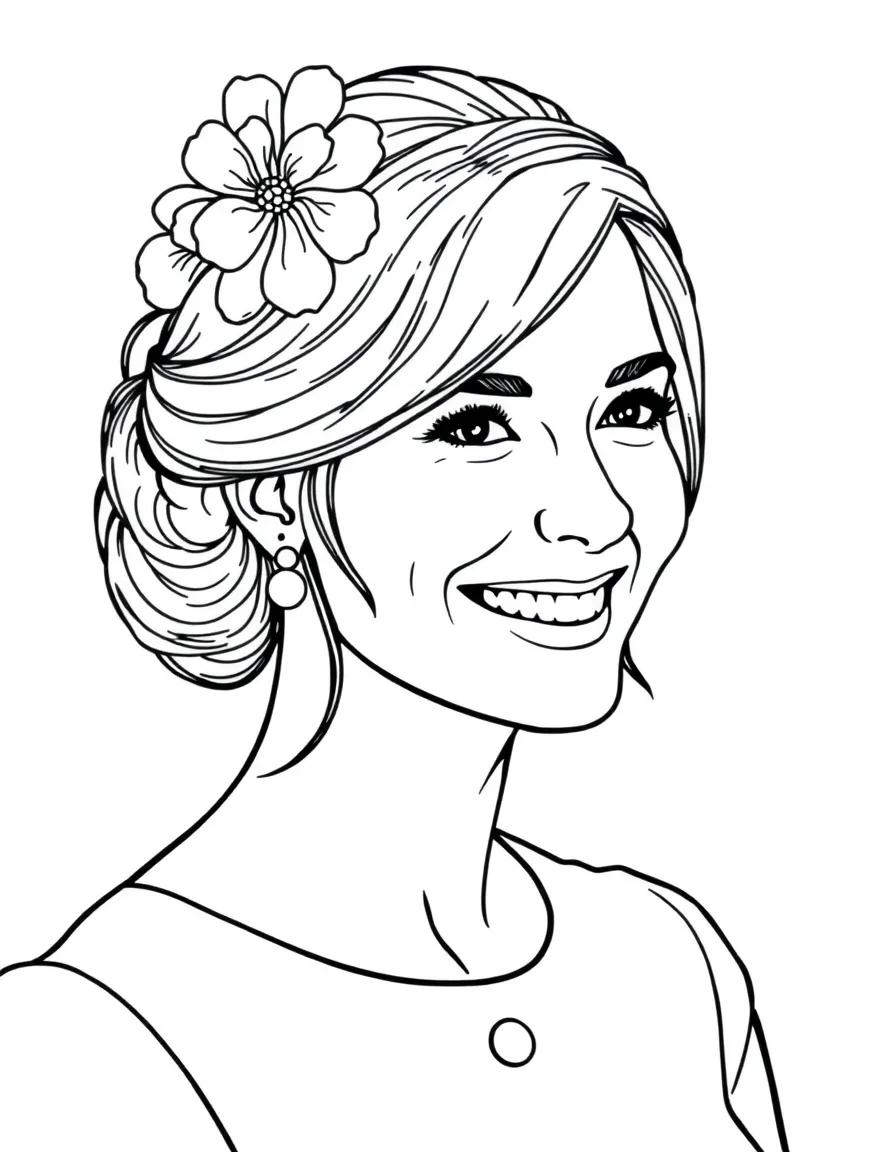 Kate Middleton with a kind smile