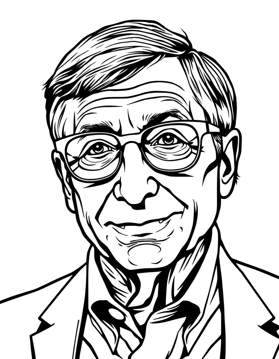 Bill Gates with glasses