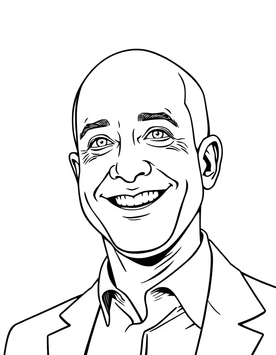 Jeff Bezos happy
