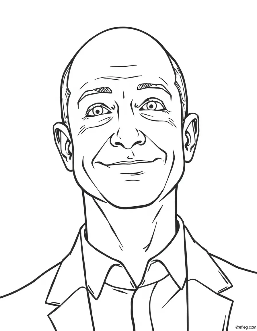 Jeff Bezos smiling curiously