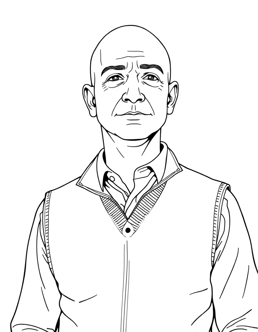 Jeff Bezos wearing a vest