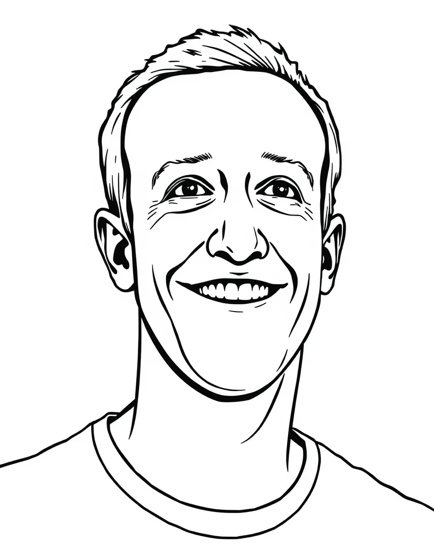 Mark Zuckerberg happy