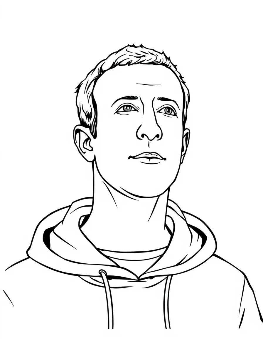 Mark Zuckerberg wearing a hoodie