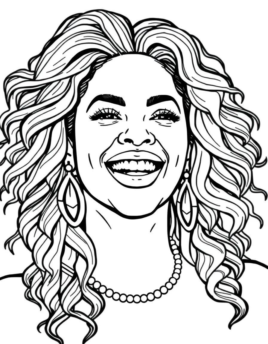 Beyoncé with a big smile