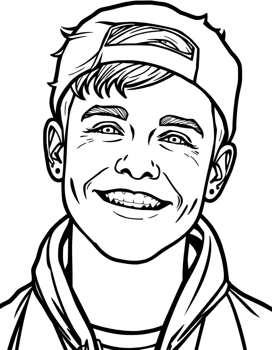 Justin Bieber smiling