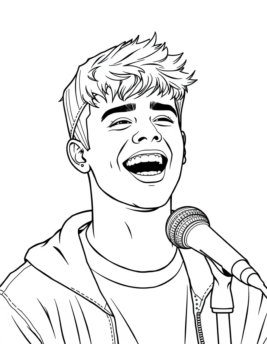 Justin Bieber happy to sing