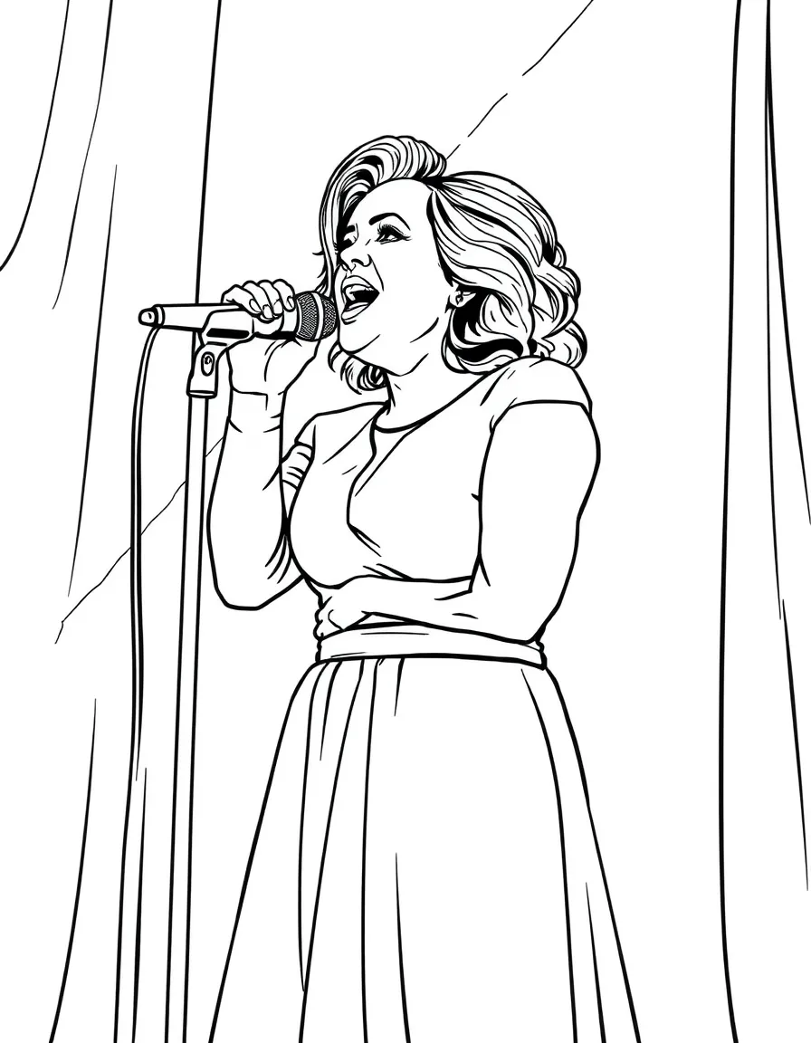 Adele on stage