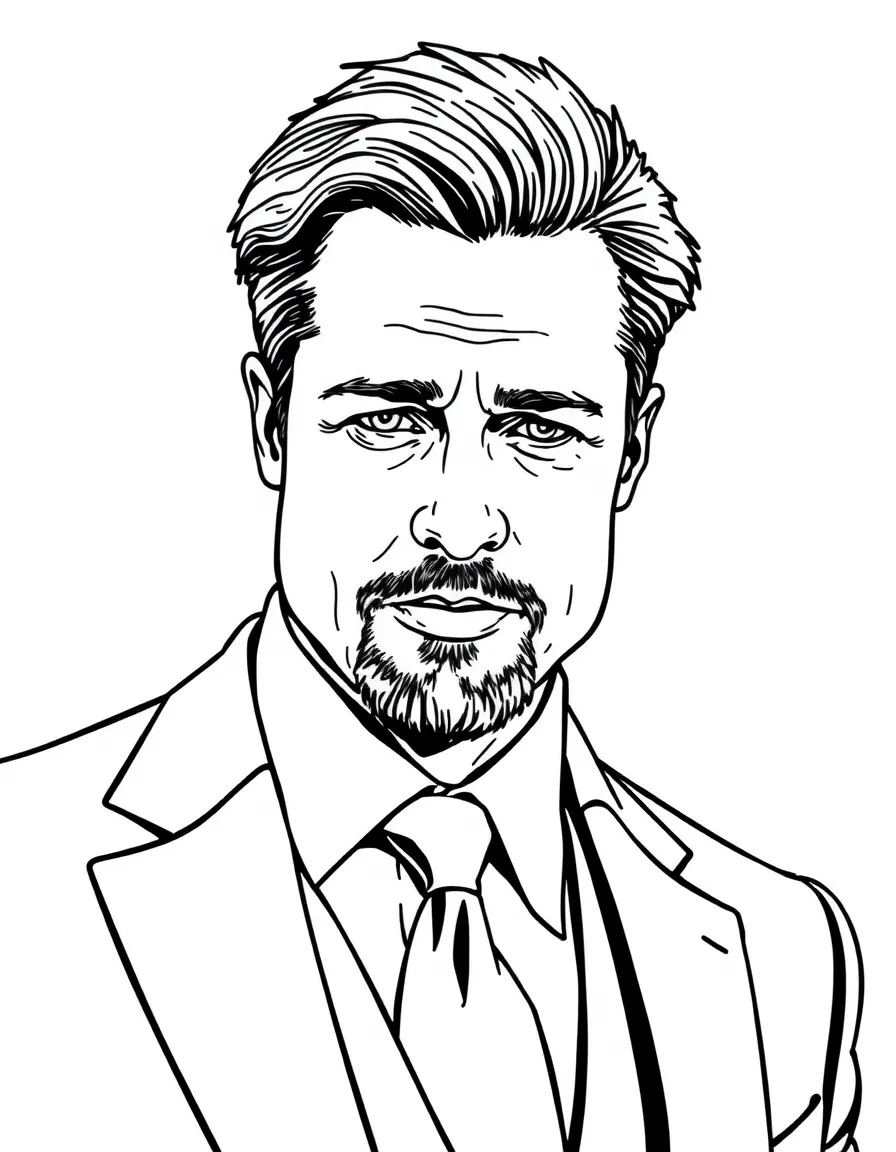 Brad Pitt in a nice suit