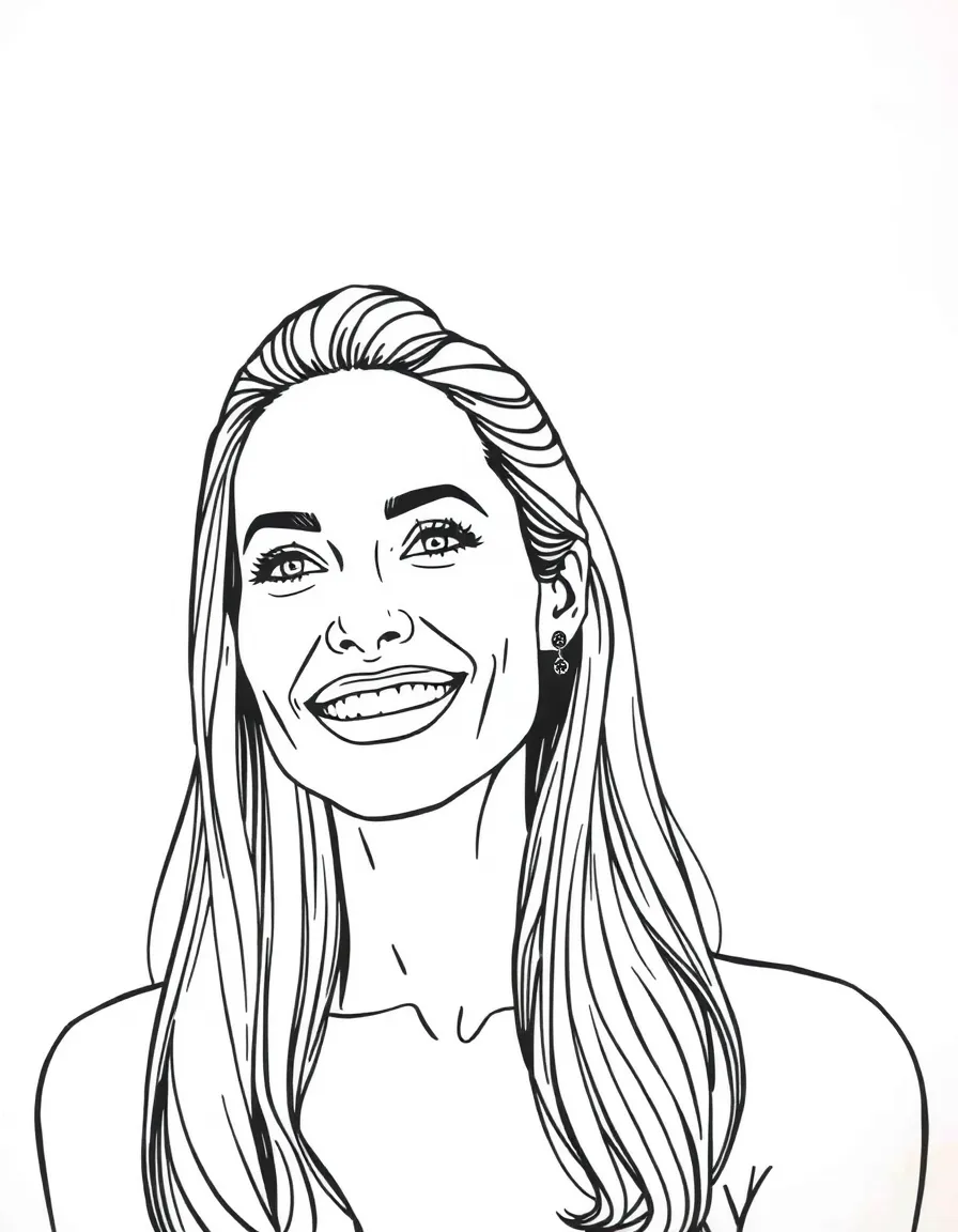 Angelina Jolie happy