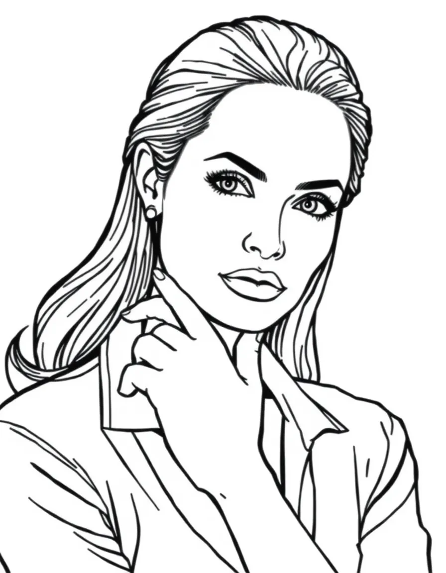 Angelina Jolie looking thoughtful