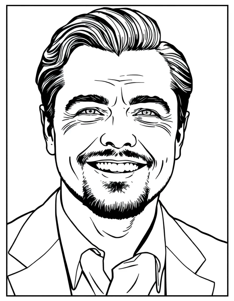 Leonardo DiCaprio happy