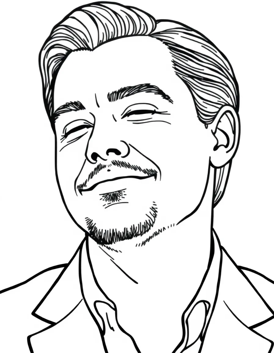 Leonardo DiCaprio smiling softly