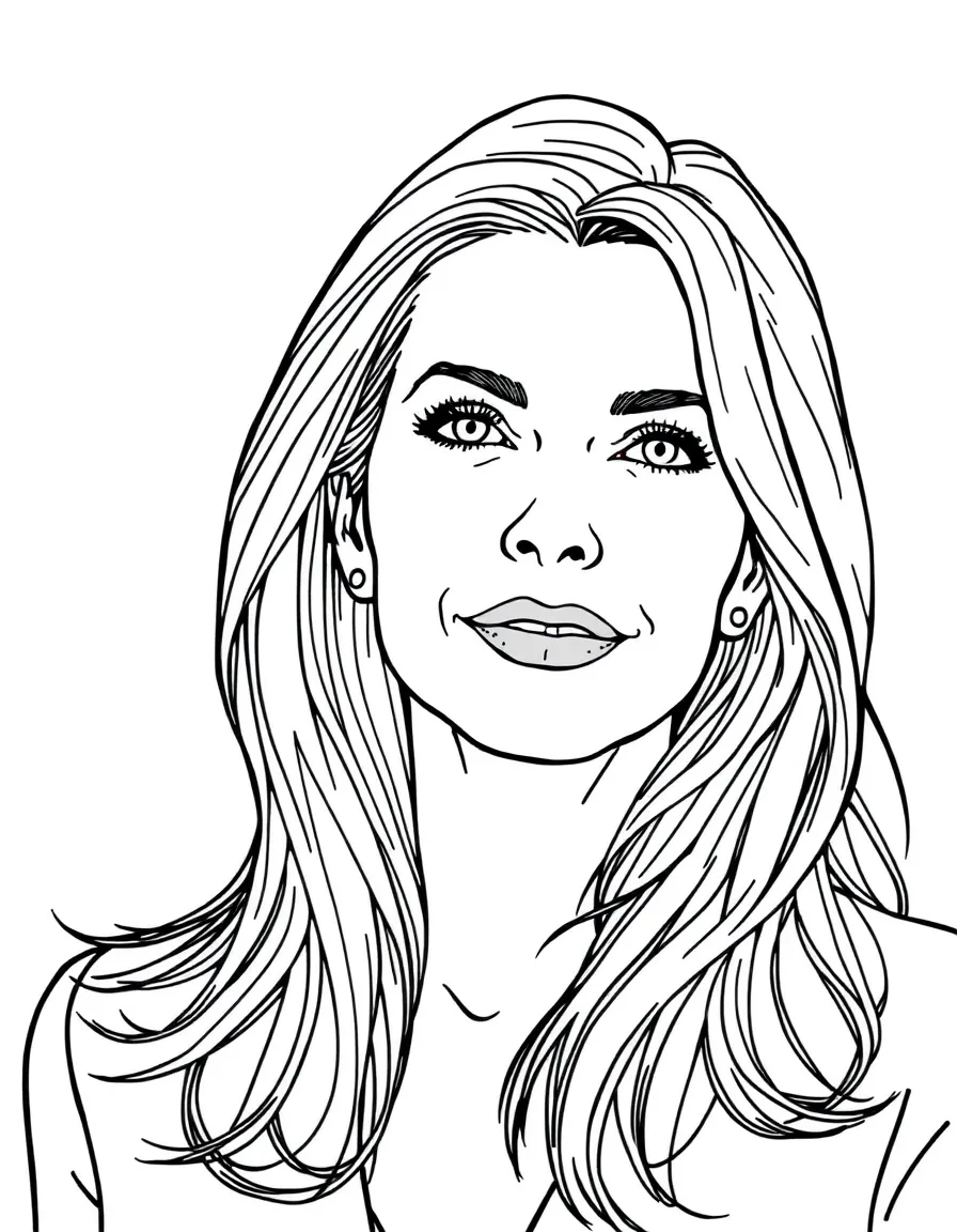 Sandra Bullock with her hair down