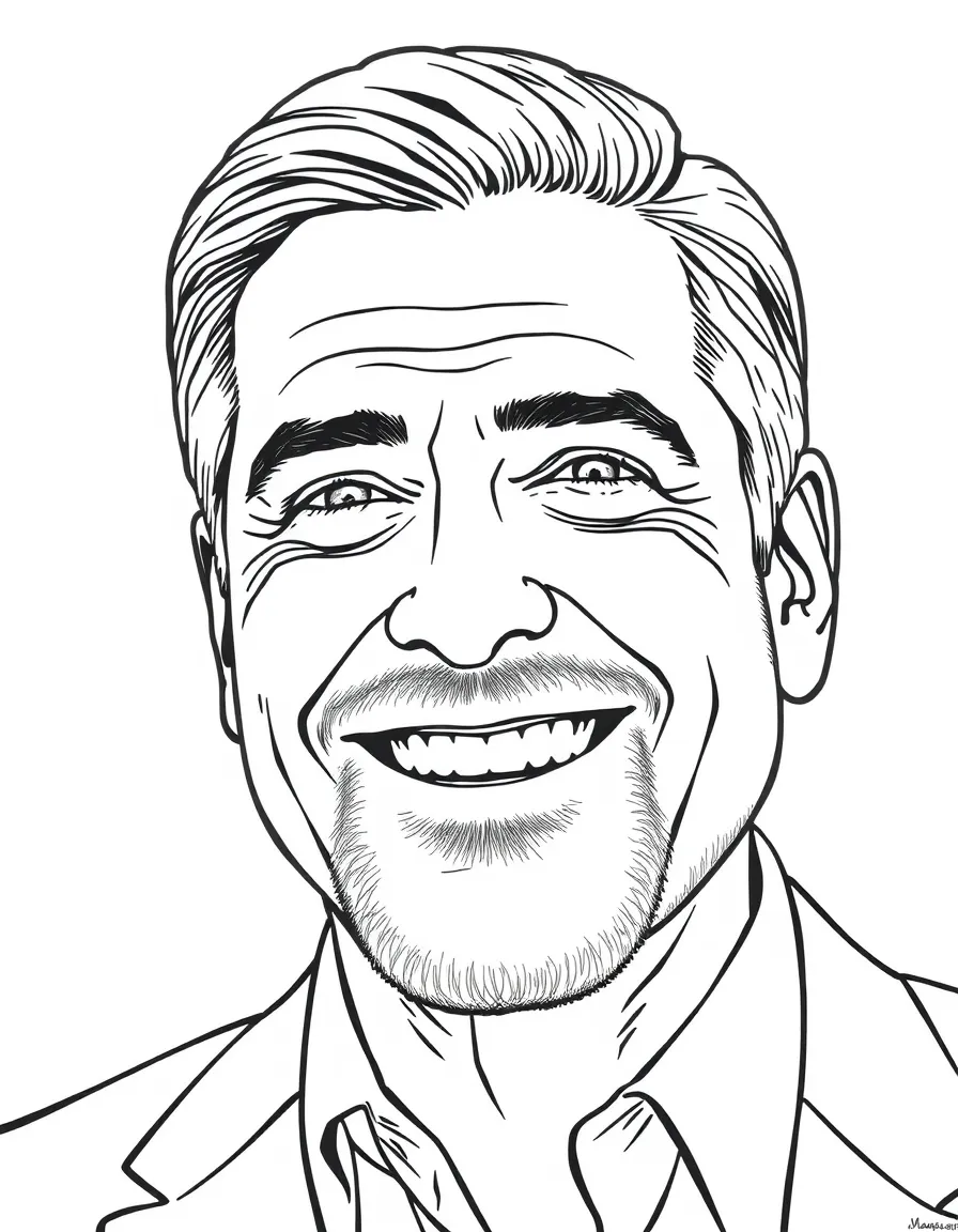 George Clooney smiling